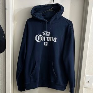 Primitive x Corona Navy Hoodie Iconic Logo